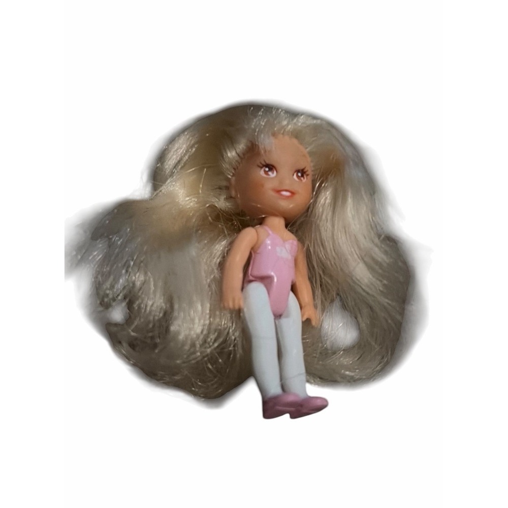 Kenner Wish World Kids blond girl Doll pink ballet swan shirt brown eyes